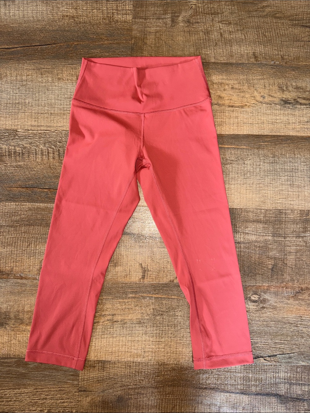 Lululemon Orange/Coral High-Waist Leggings